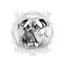 cane corso tattoo design idea