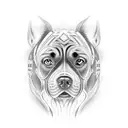 cane corso tattoo design idea