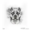 cane corso tattoo design idea
