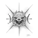 word mob tattoo design idea