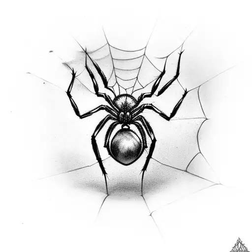 Spider Web knee tattoo design idea