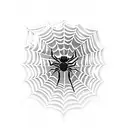 Spider Web knee tattoo design idea