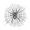 Spider Web knee tattoo design idea