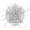 Spider Web knee tattoo design idea