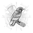 kea bird tattoo design idea