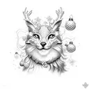 christmas tattoo design idea