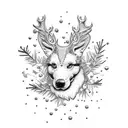christmas tattoo design idea