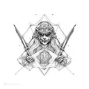 gemini tattoo design idea