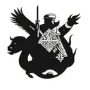 catholic Irish polish hussar tattoo design idea