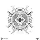 hebrew Polynesian geometry peace tattoo design idea