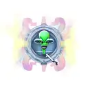 alien smoking weed tattoo design idea
