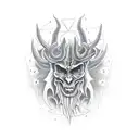 Satanic tattoo design idea