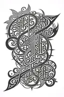 Arabic calligraphy tattoo design idea