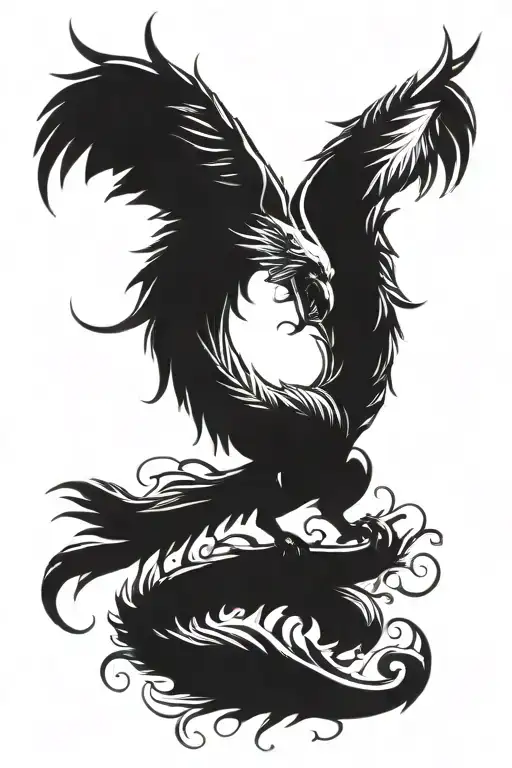 wings devil tattoo design idea