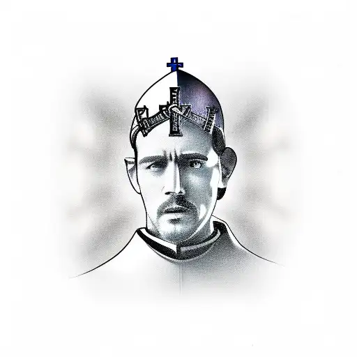 Bishop chess piece  tattoo design idea