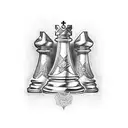 Bishop chess piece  tattoo design idea