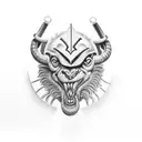 Bishop chess piece  tattoo design idea