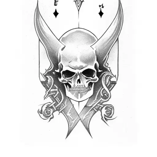 Tarot Death Card tattoo design idea