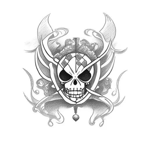 Brook One Piece as Tarot Card tattoo design idea