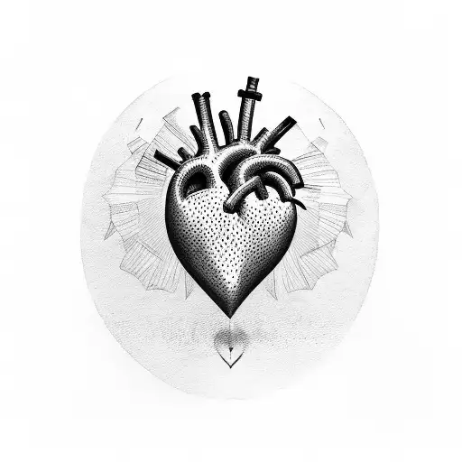 Heart tattoo design idea