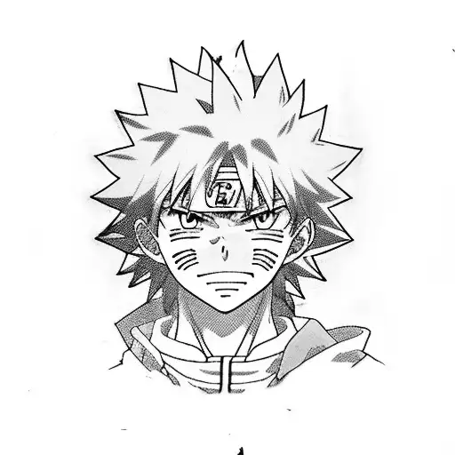 An anime-themed forearm tattoo with characters from Naruto, My Hero Academia, and Hunter x Hunter, done in a black-grey style tattoo design idea