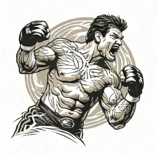 Combine elements of WWE ruthless aggression and attitude era with Eddie Guerrero's iconic wrestling moves tattoo design idea