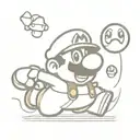 super mario tattoo design idea