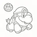 super mario tattoo design idea