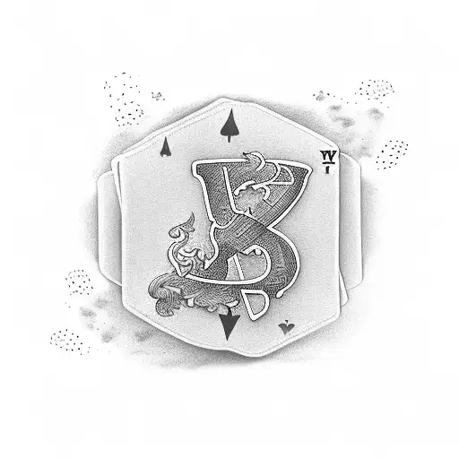 Letter Y, Letter C, Beach, Poker, Borussia Dortmund tattoo design idea