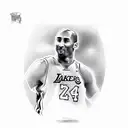 Kobe Bryant Mamba Forever 8/24 tattoo design idea
