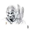 Kobe Bryant Mamba Forever 8/24 tattoo design idea