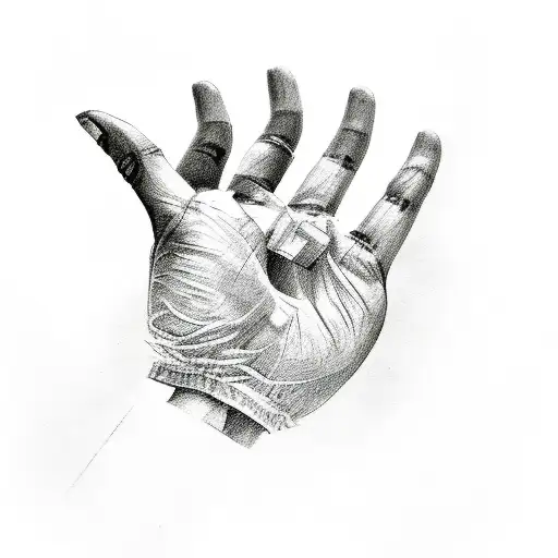 a hand full of numbers 4 8 15 16 23 42 tattoo design idea