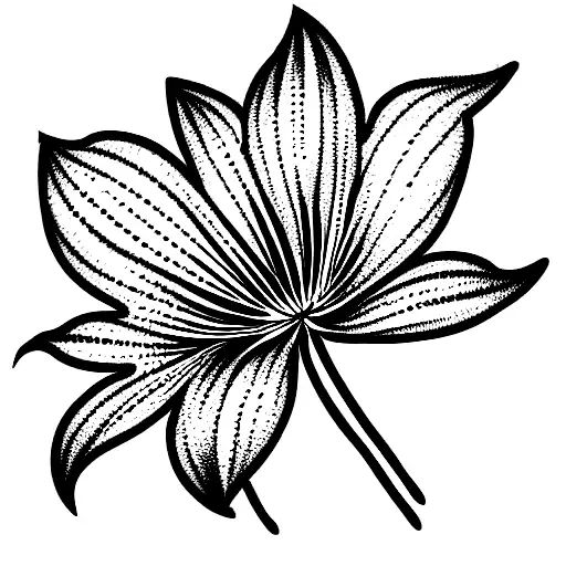 Japanese spider lily crumbling tattoo design idea