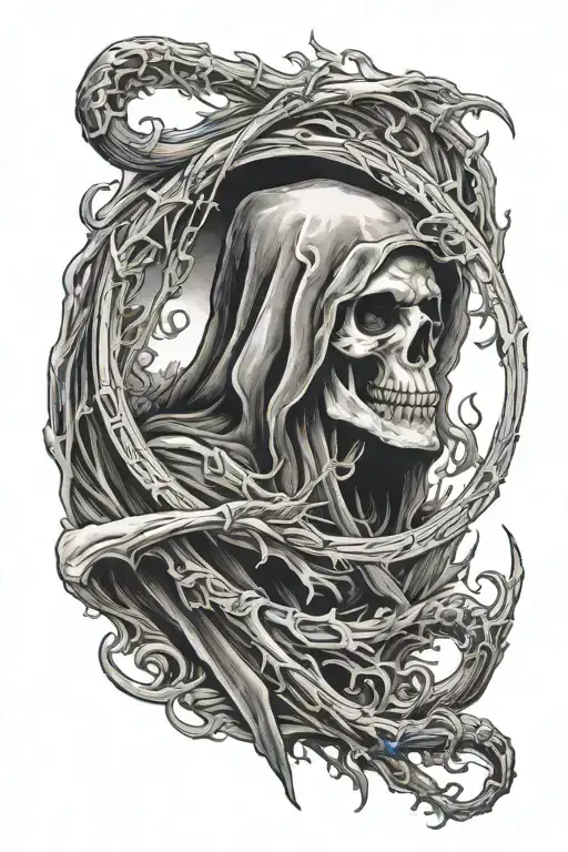 the reaper death seal tattoo design idea