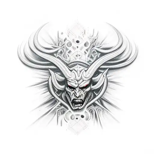 Devil, Glass, sidecut tattoo design idea
