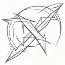 An X symbol made by Wolverine claws tattoo design idea