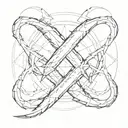 An X symbol made by Wolverine claws tattoo design idea