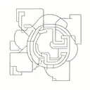 Blocked Labyrinth: A labyrinth with blocked exits could represent the feeling of being trapped in a predetermined destin tattoo design idea