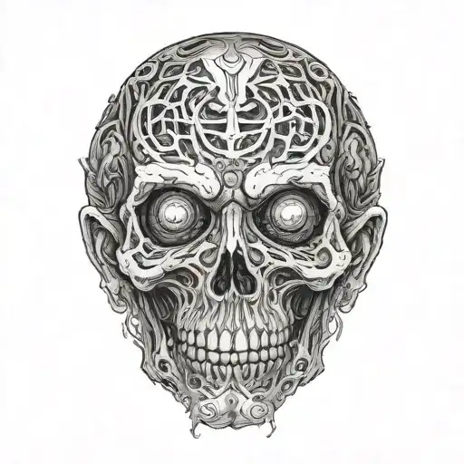 raising an undead  tattoo design idea