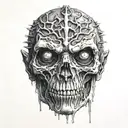 raising an undead  tattoo design idea