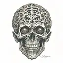 raising an undead  tattoo design idea