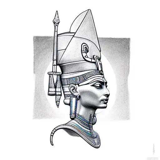Nefertiti tattoo design idea