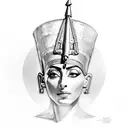 Nefertiti tattoo design idea