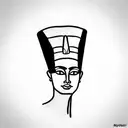 Nefertiti tattoo design idea