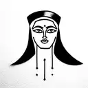 Nefertiti tattoo design idea