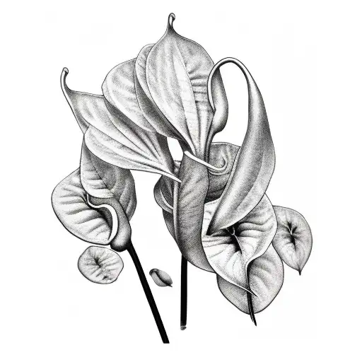 Premium Vector | Set of flower and floral line art continuous line for logo  design allium anemone anthurium flower