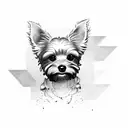 yorkie  tattoo design idea