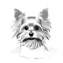 yorkie  tattoo design idea