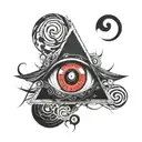 Itachi Uchiha Sharingan tattoo design idea