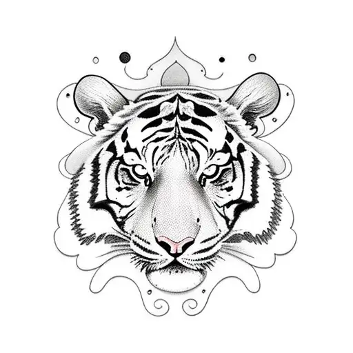 tiger lily and an apple tattoo design idea